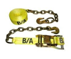 2" X 27' RATCHET STRAP W/GRAB HOOK & CHAIN
