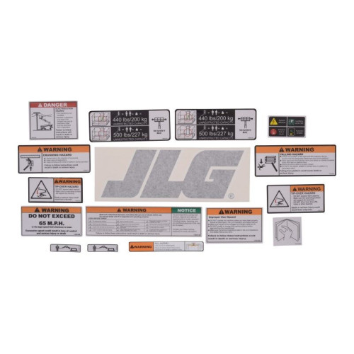 KIT,PLATF.DECALS T350/T500