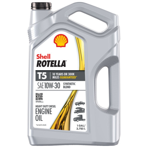 SHELL ROTELLA T5 10W-30, 1 GALLON BOTTLE (PACK OF 3)