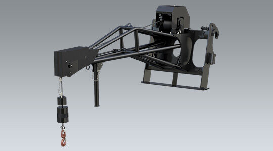 INSTALL,TRUSS BOOM W/ WINCH